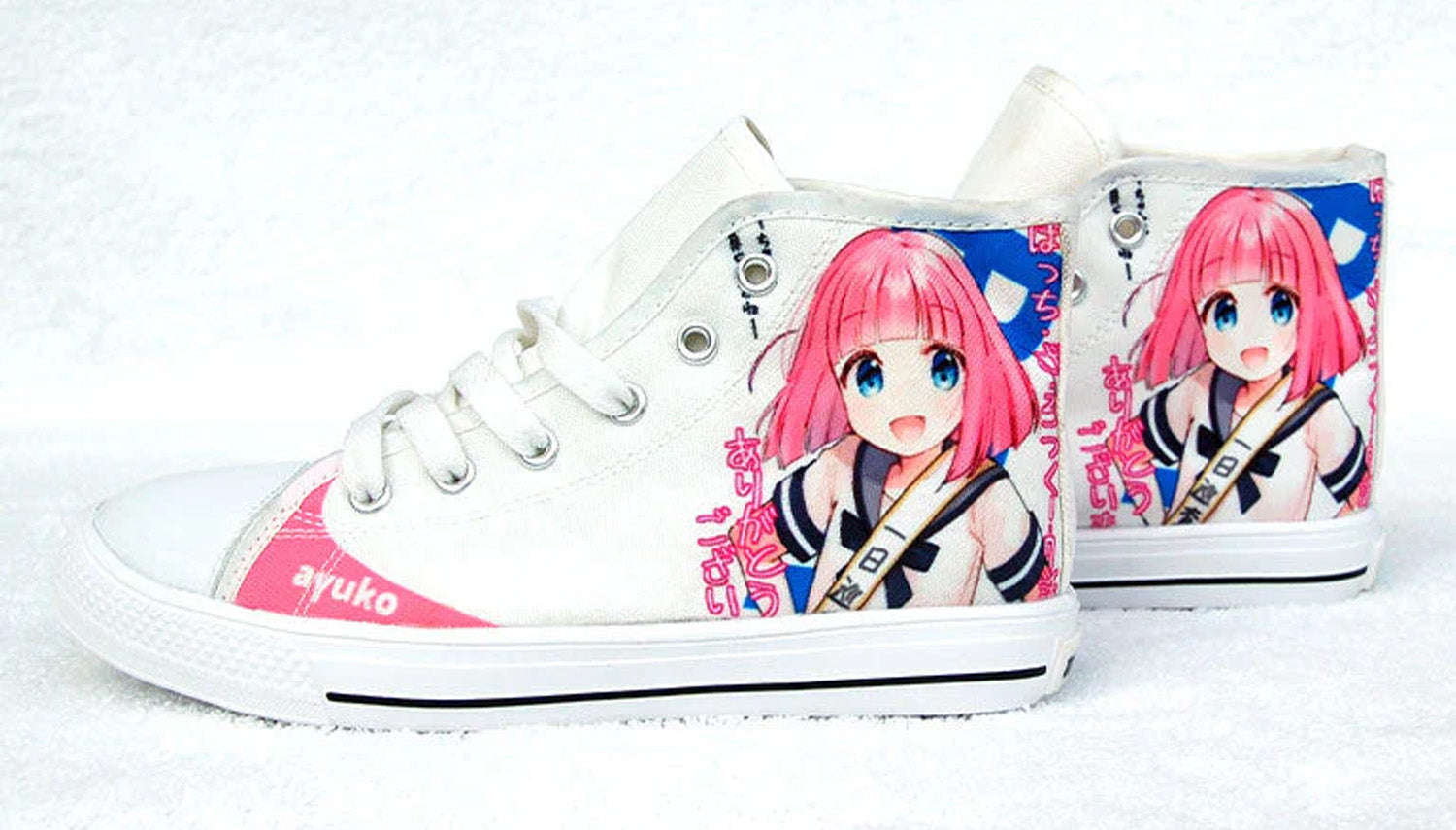 Kids Canvas High Top Anime Shoes