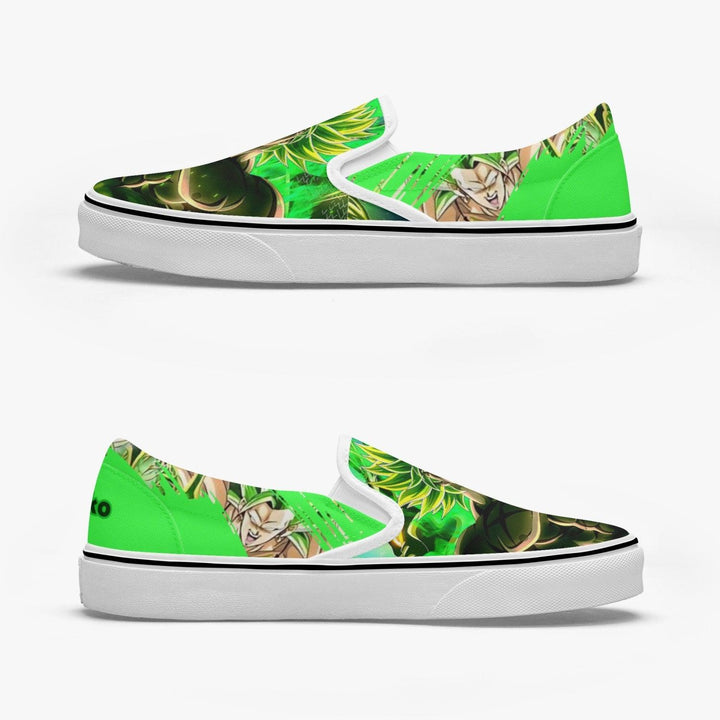 Dragonball Z Broly Slip Ons Anime Shoes _ Dragonball Z _ Ayuko