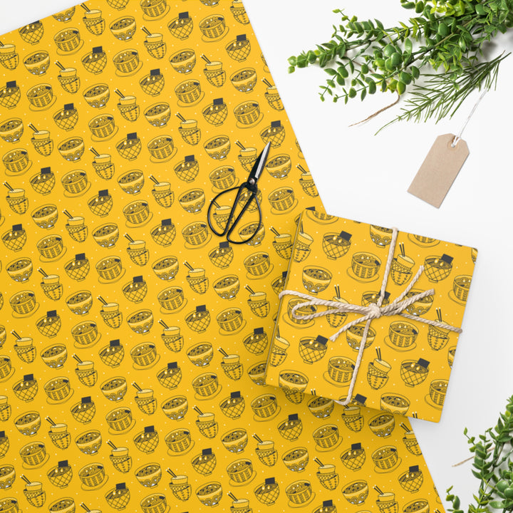 Noodle Ramen Yellow Wrapping Paper