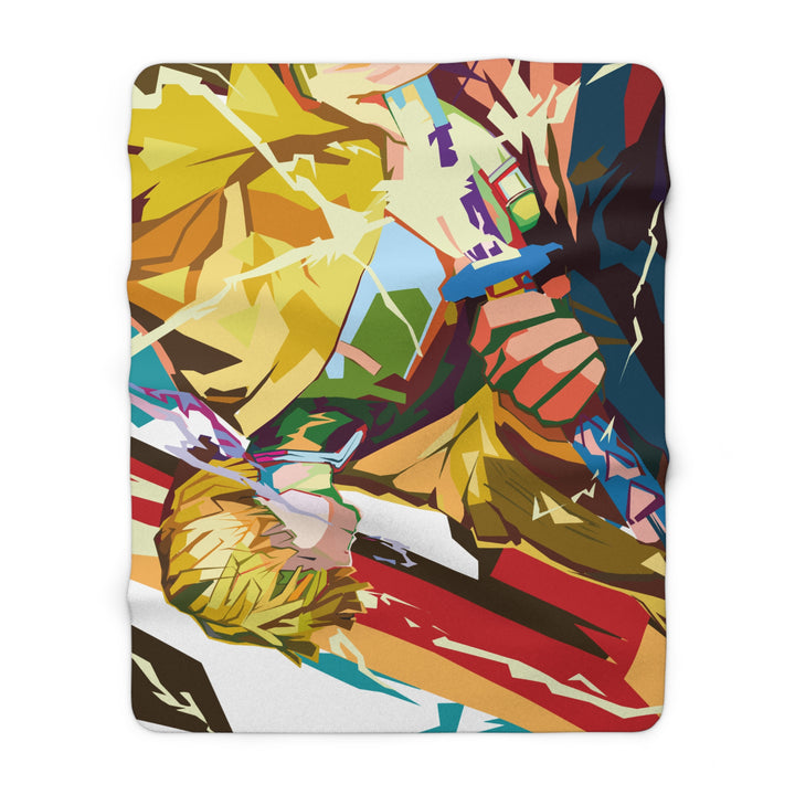 Zenitsu Sherpa Fleece Blanket