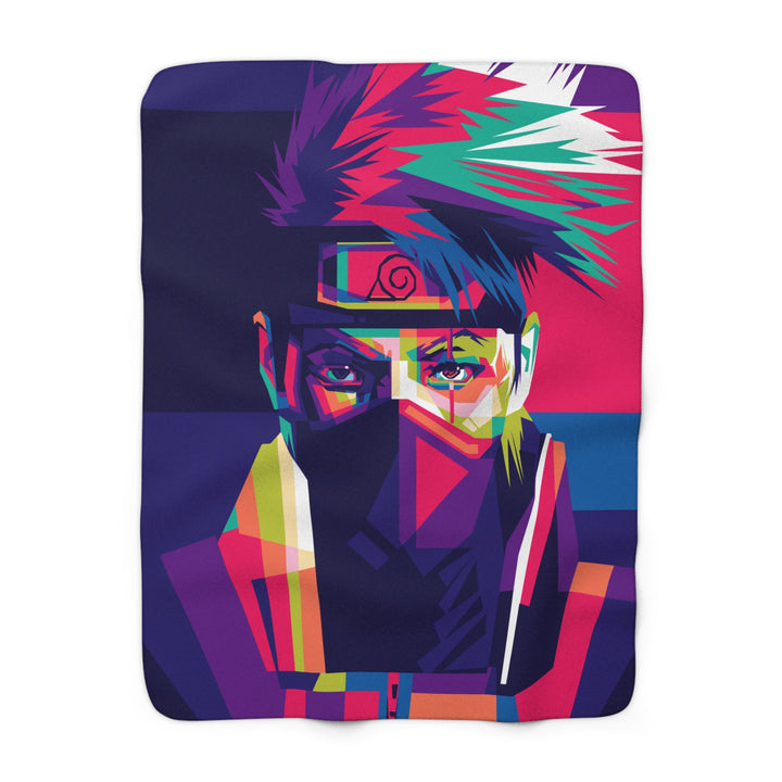 Kakashi Pop Art Sherpa Fleece Blanket