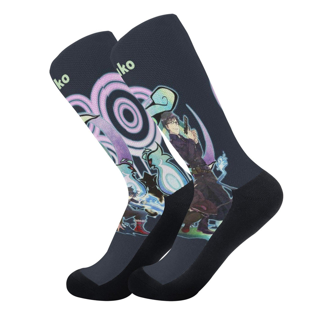 Ao No Exorcist Yukoi And Rin Anime Socks _ Ao No Exorcist _ Ayuko