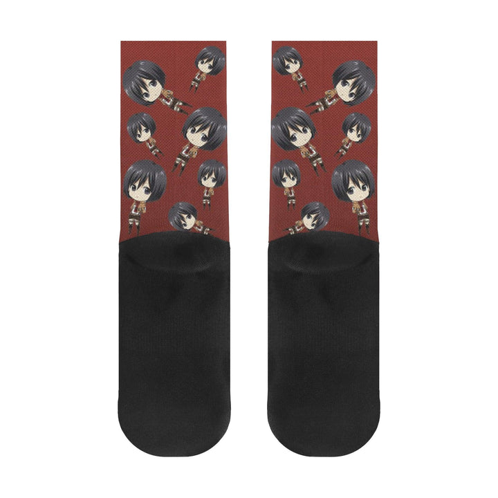 Attack On Titan Mikasa Ackerman Anime Socks _ Attack On Titan _ Ayuko