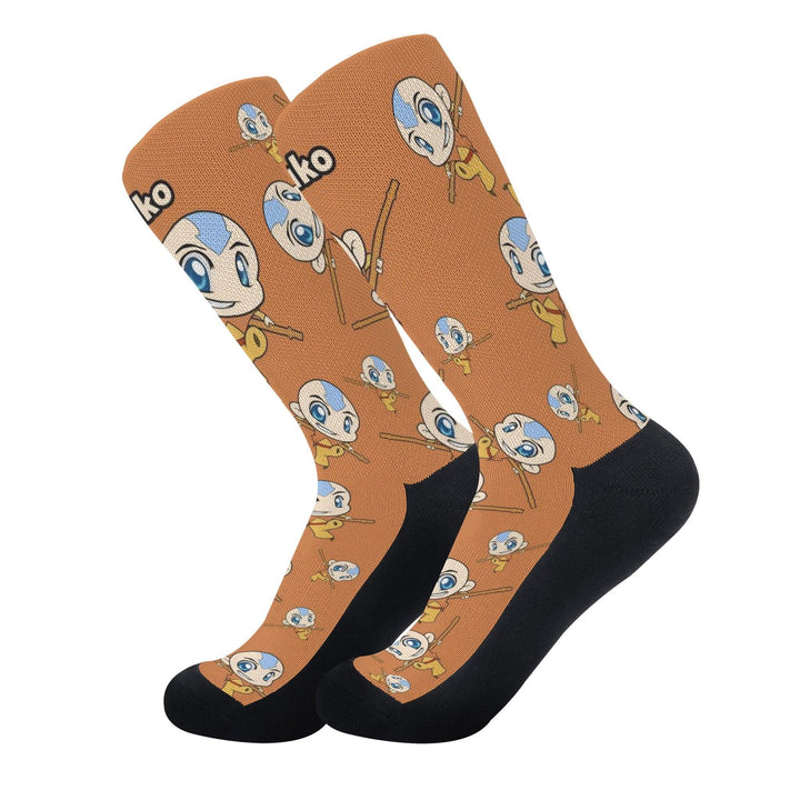 Avatar Aang Anime Socks _ Avatar The Last Airbender _ Ayuko