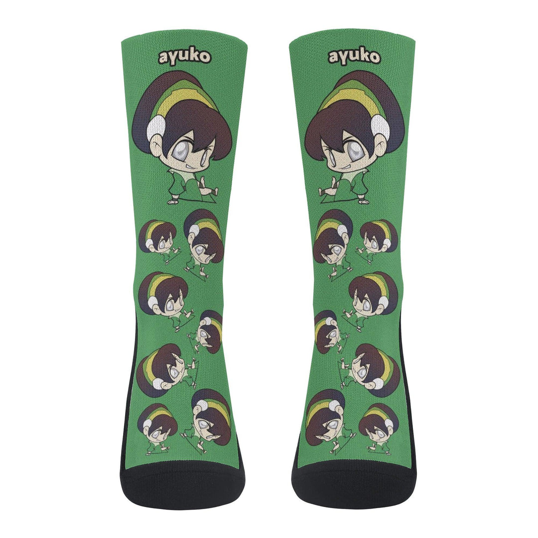 Avatar Toph Anime Socks _ Avatar The Last Airbender _ Ayuko