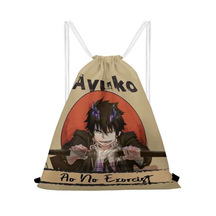 Ao no Exorcist Drawstring Bag