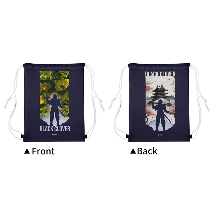 Black Clover Drawstring Bag