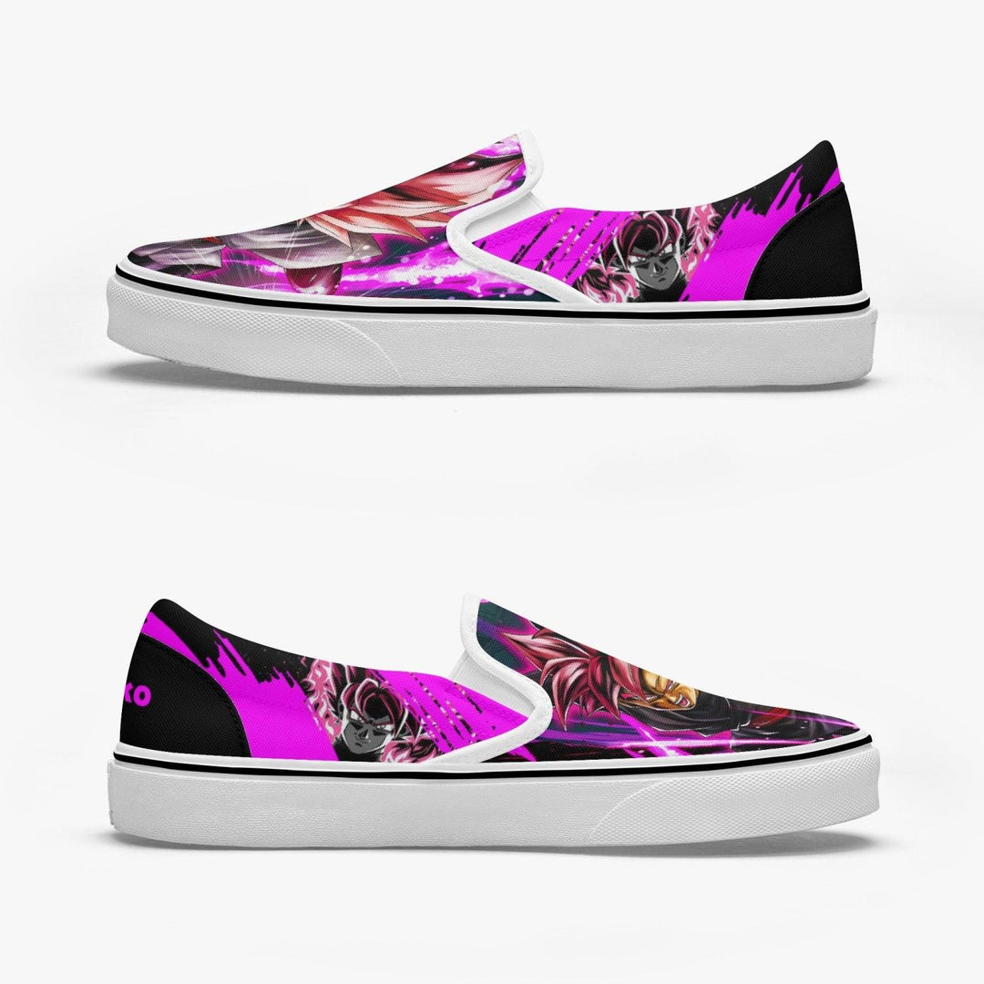 Dragonball Z Goku Black Power Slip Ons Anime Shoes _ Dragonball Z _ Ayuko