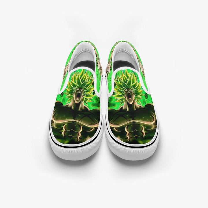 Dragonball Z Broly Slip Ons Anime Shoes _ Dragonball Z _ Ayuko