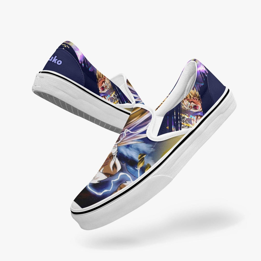 Dragonball Z Majim Vegeta Slip Ons Anime Shoes _ Dragonball Z _ Ayuko