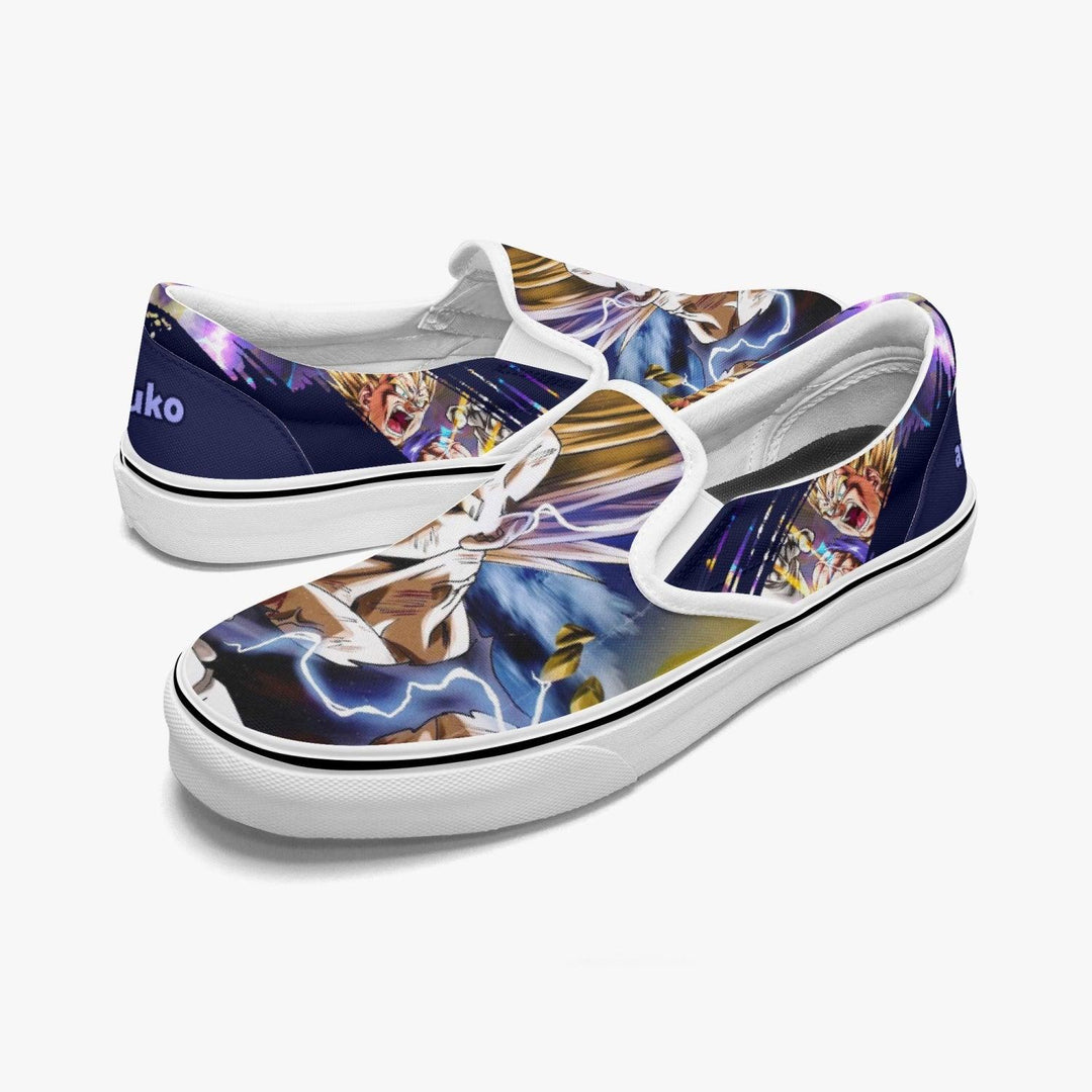 Dragonball Z Majim Vegeta Slip Ons Anime Shoes _ Dragonball Z _ Ayuko