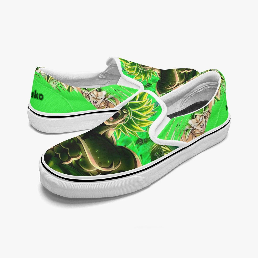 Dragonball Z Broly Slip Ons Anime Shoes _ Dragonball Z _ Ayuko