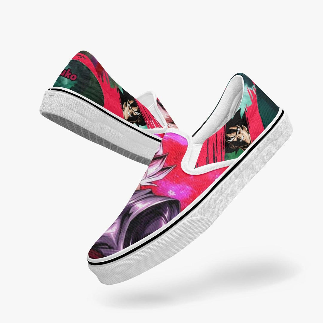 Dragonball Z Goku Black Slip Ons Anime Shoes _ Dragonball Z _ Ayuko