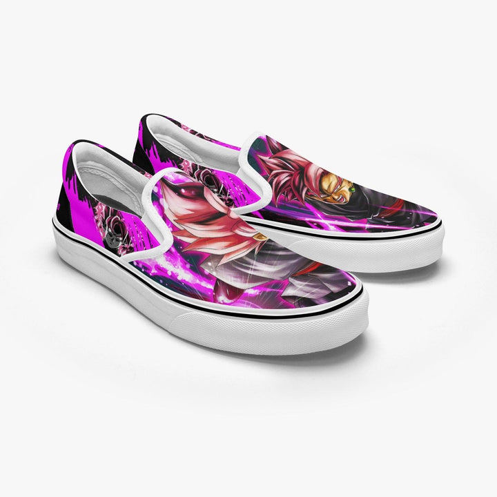 Dragonball Z Goku Black Power Slip Ons Anime Shoes _ Dragonball Z _ Ayuko