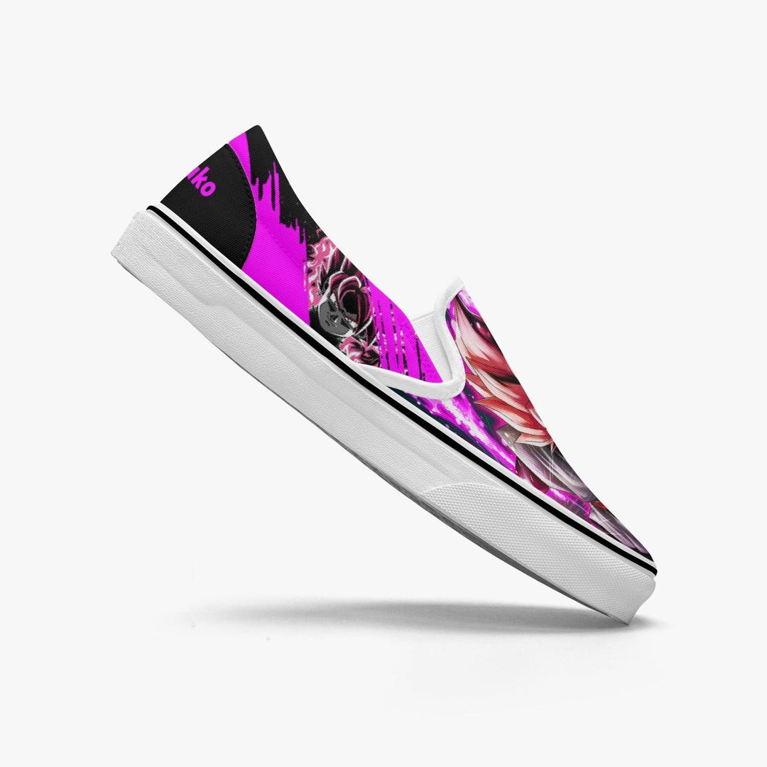 Dragonball Z Goku Black Power Slip Ons Anime Shoes _ Dragonball Z _ Ayuko