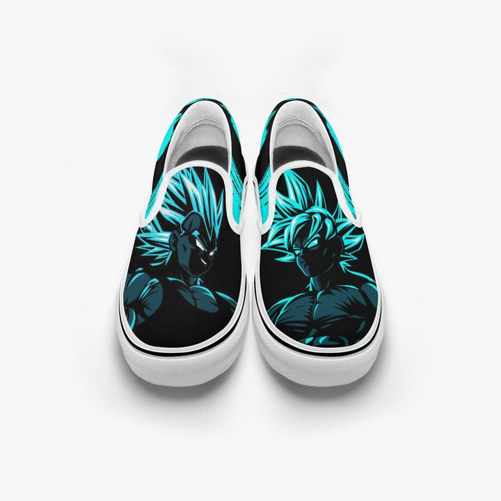 Dragonball Z Goku and Vegeta Slip Ons Anime Shoes _ Dragonball Z _ Ayuko