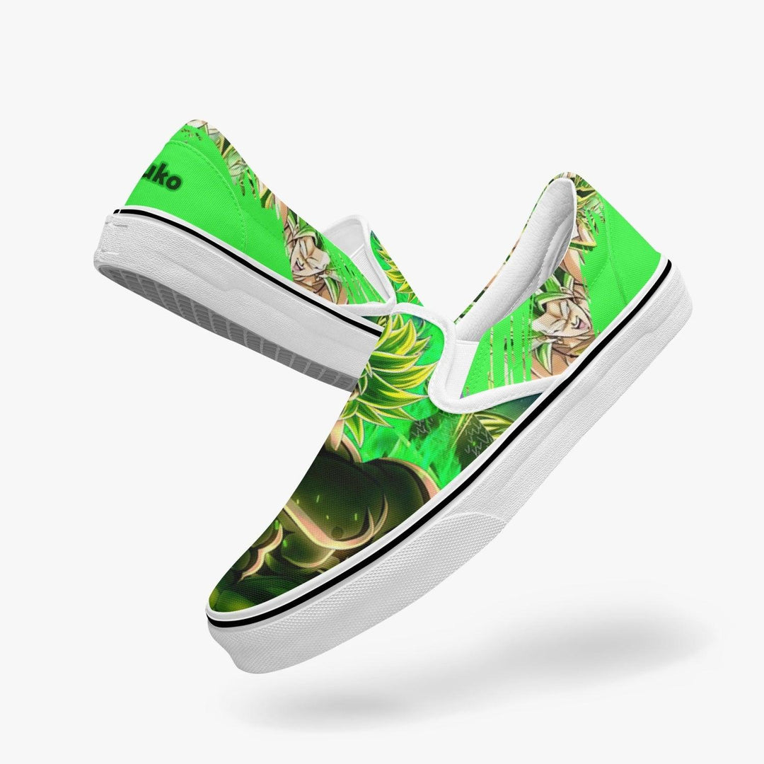 Dragonball Z Broly Slip Ons Anime Shoes _ Dragonball Z _ Ayuko