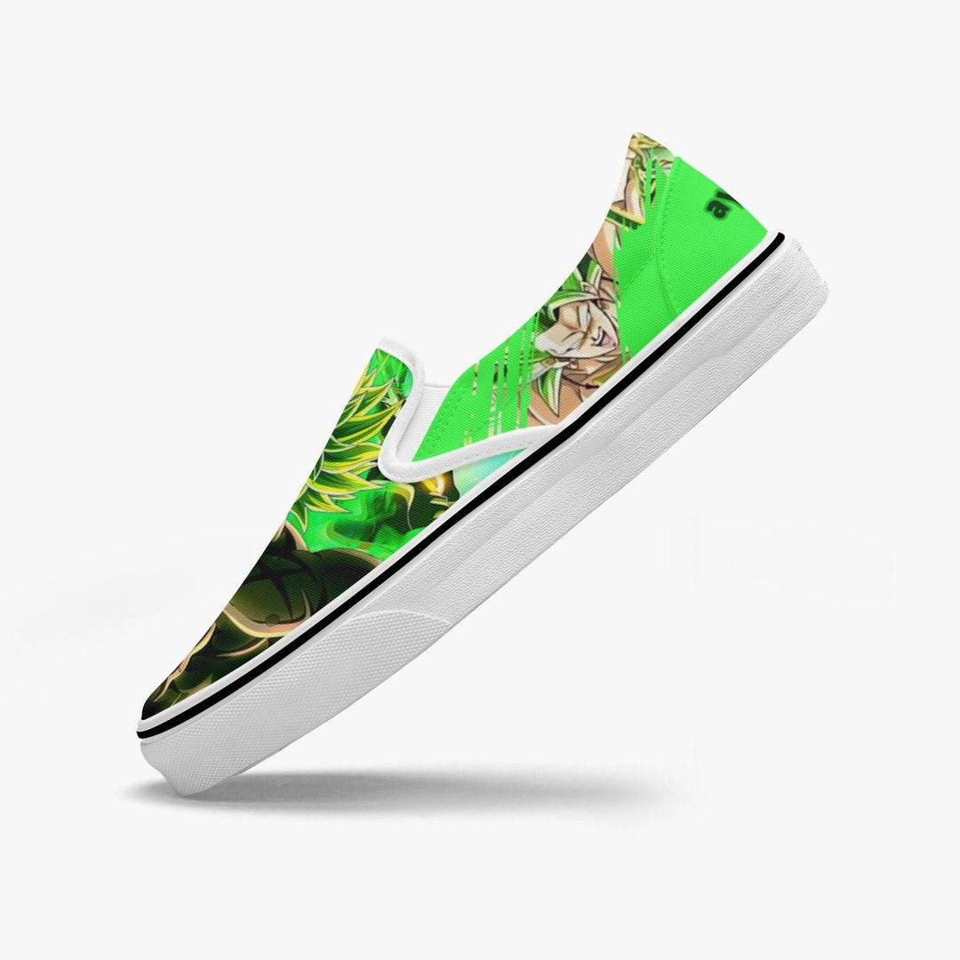 Dragonball Z Broly Slip Ons Anime Shoes _ Dragonball Z _ Ayuko