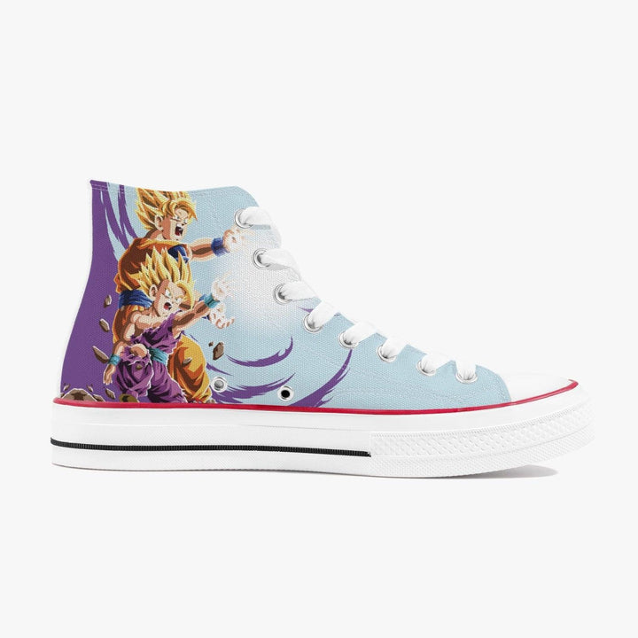 Dragonball Z Goku and Gohan A-Star High White Anime Shoes _ Dragonball Z _ Ayuko