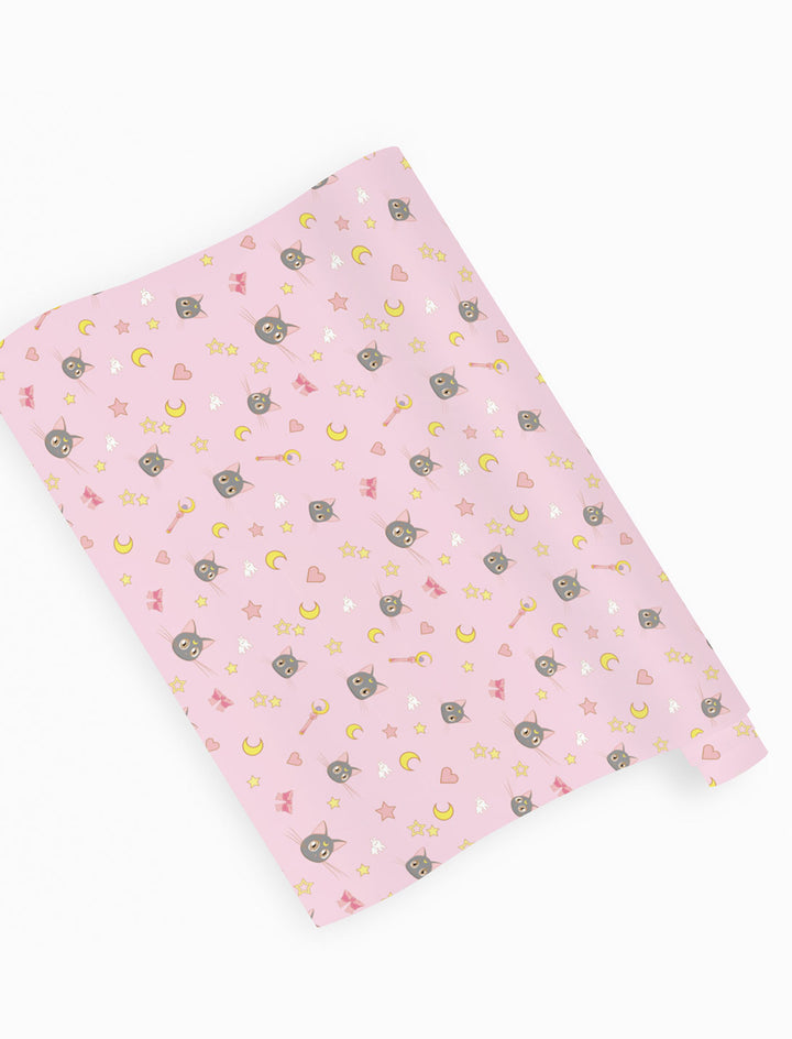 Sailor Moon Luna Pink Wrapping Paper