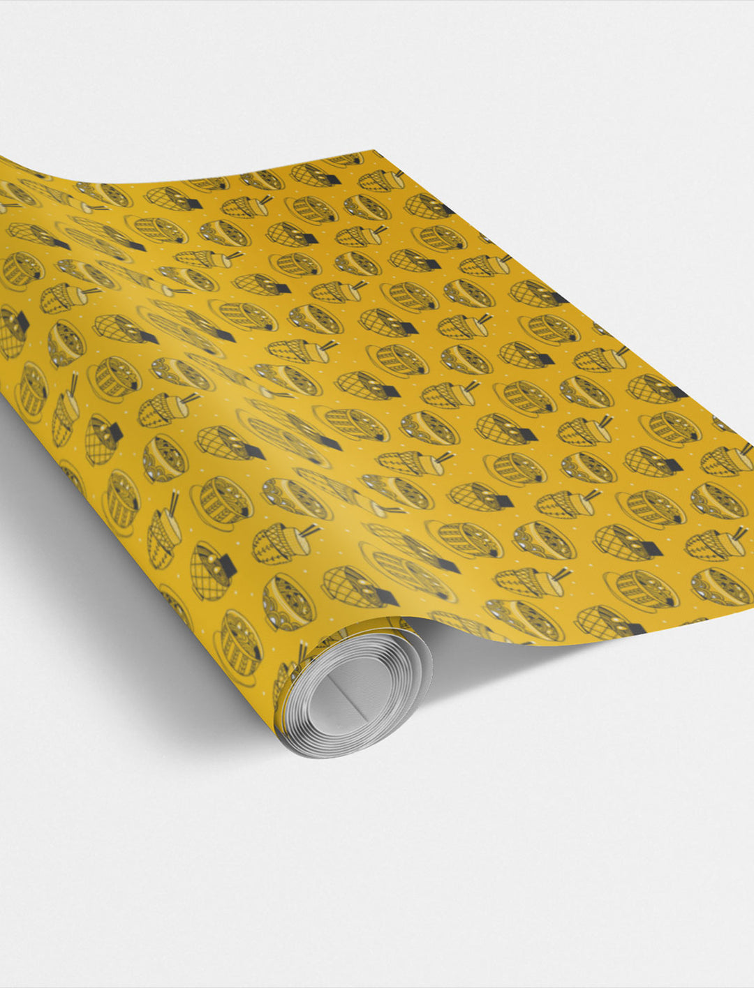 Noodle Ramen Yellow Wrapping Paper