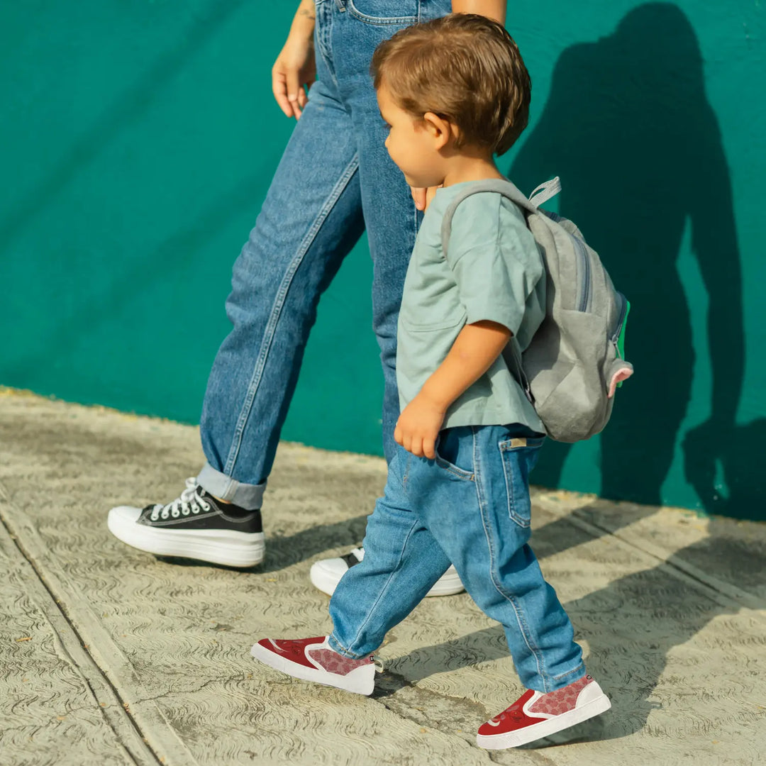 Pokemon Scizor Kids Slip Ons Anime Shoes