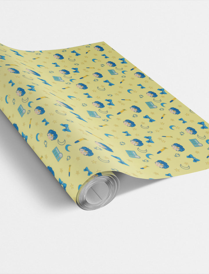 Sailor Moon Sailor Mercury Yellow Wrapping Paper