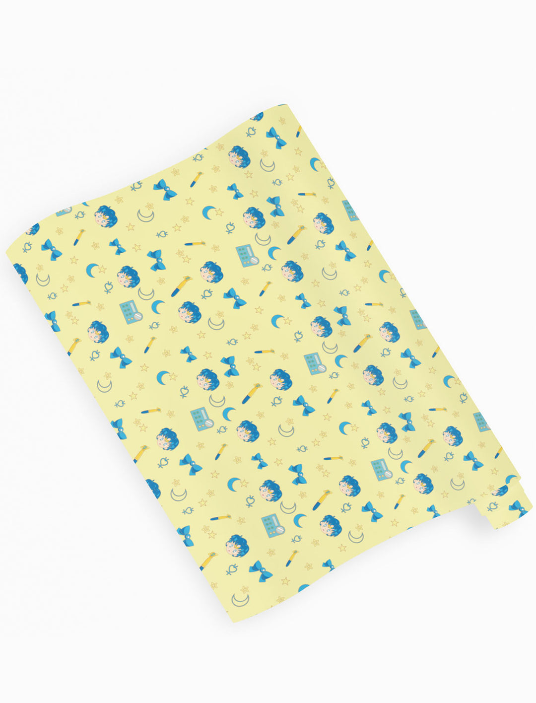 Sailor Moon Sailor Mercury Yellow Wrapping Paper