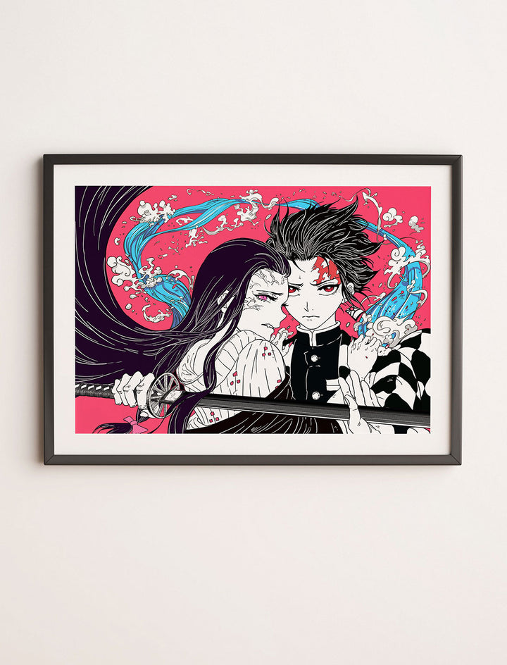 Tanjiro & Nezuko Poster