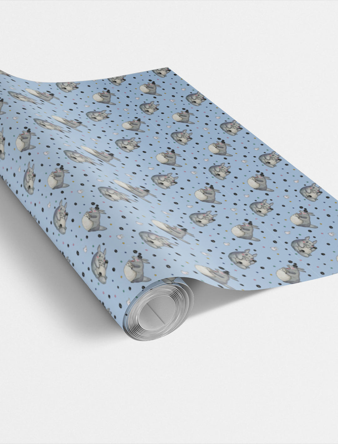 Blue Totoro Wrapping Paper