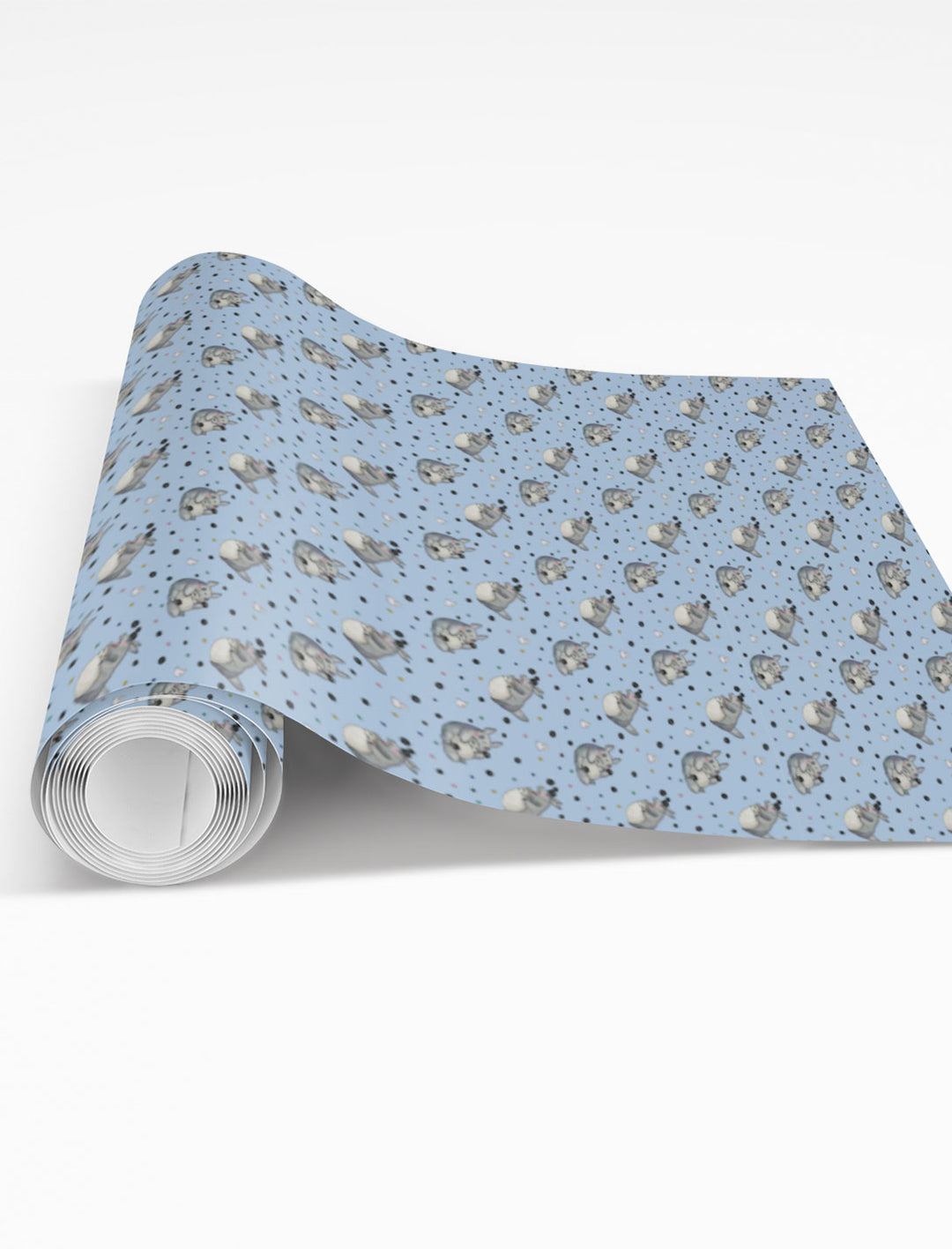 Blue Totoro Wrapping Paper