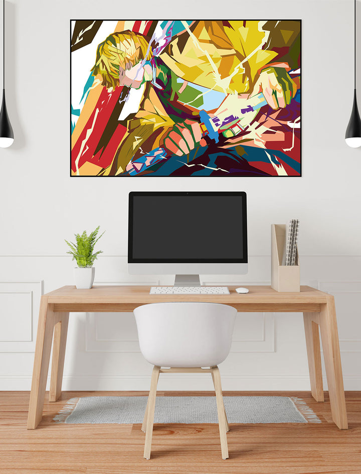 Zenitsu Pop Art Poster