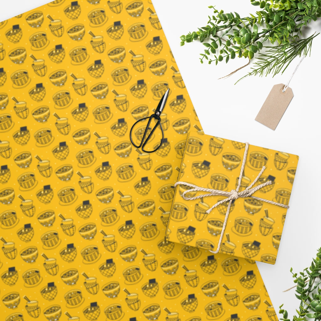 Noodle Ramen Yellow Wrapping Paper