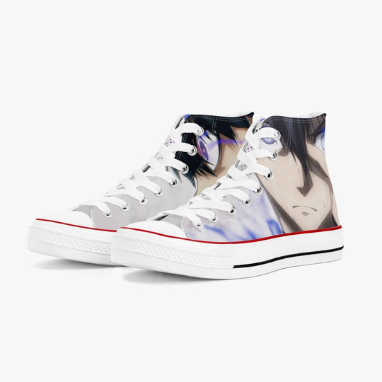 Blue Lock Yoichi Isagi A-Star High White Anime Shoes _ Blue Lock _ Ayuko