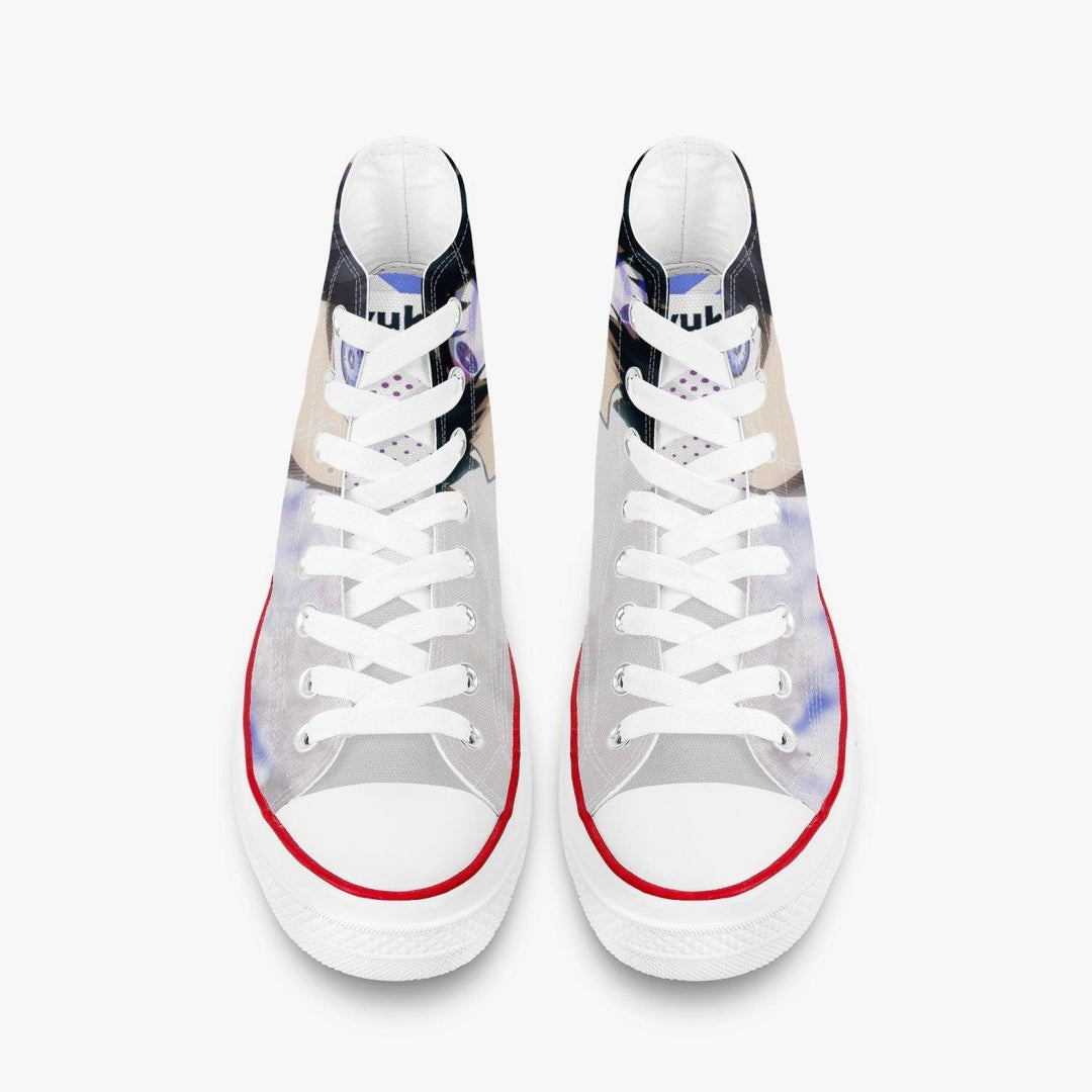 Blue Lock Yoichi Isagi A-Star High White Anime Shoes _ Blue Lock _ Ayuko