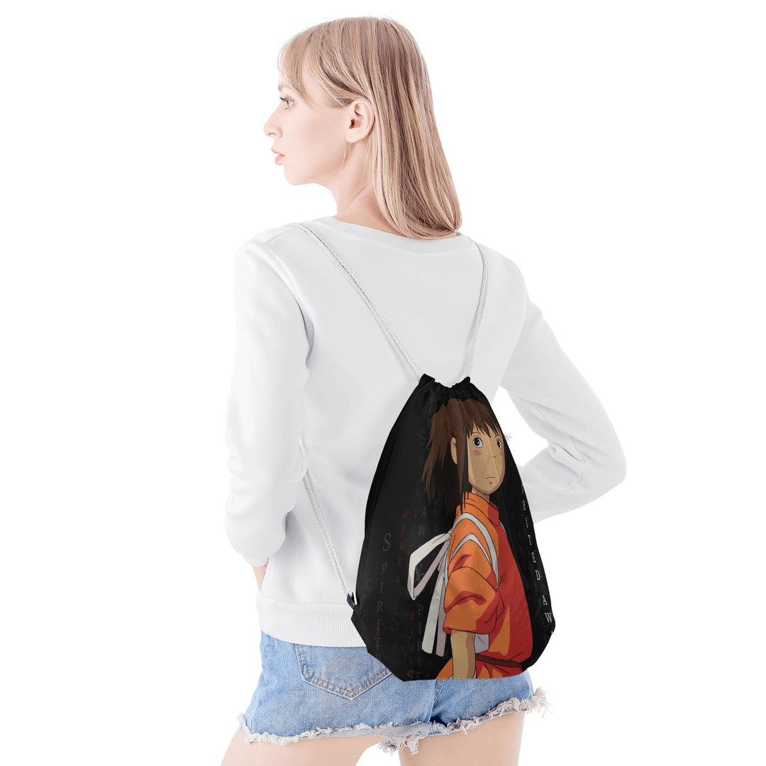 Spirited Away Anime Drawstring Bag