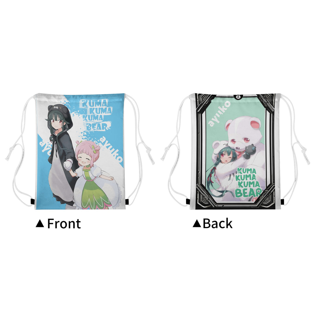 Kuma Kuma Kuma Bear Anime Drawstring Bag