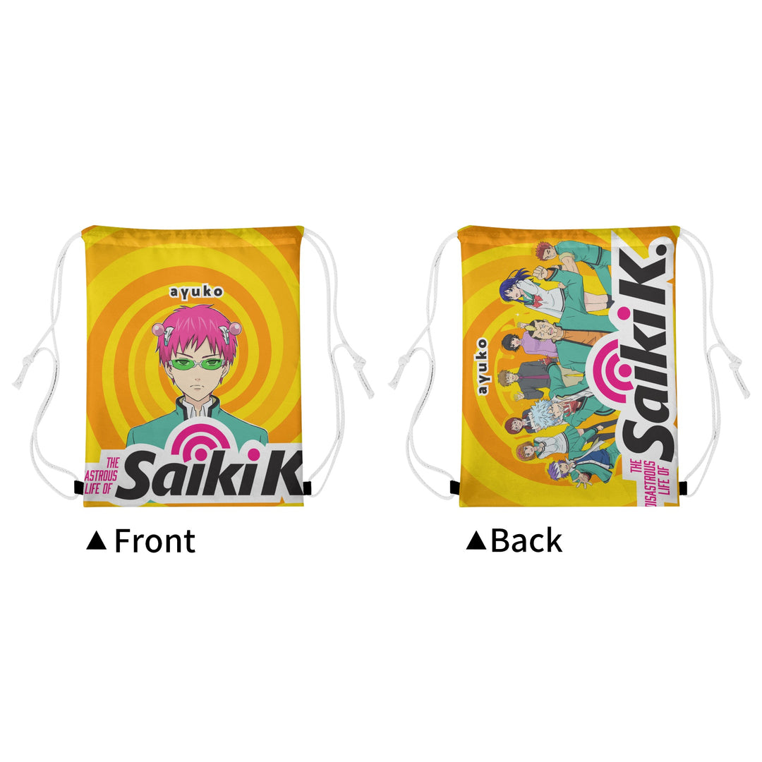 The Disastrous Life of Saiki K Anime Drawstring Bag