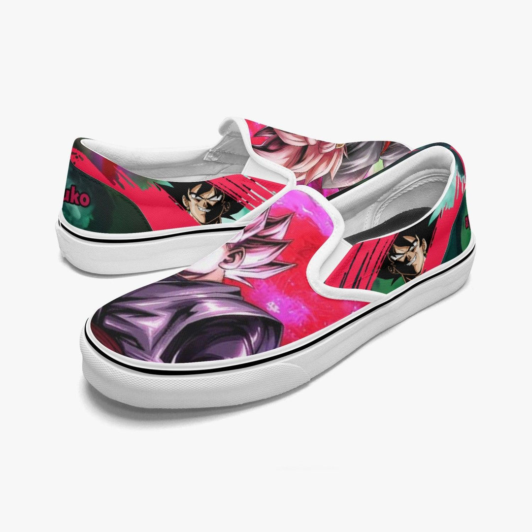 Dragonball Z Goku Black Slip Ons Anime Shoes _ Dragonball Z _ Ayuko