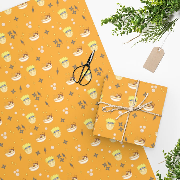 Naruto Uzumaki Orange Wrapping Paper