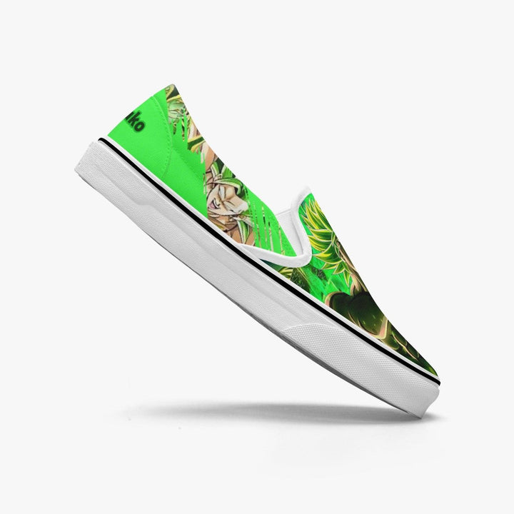 Dragonball Z Broly Slip Ons Anime Shoes _ Dragonball Z _ Ayuko