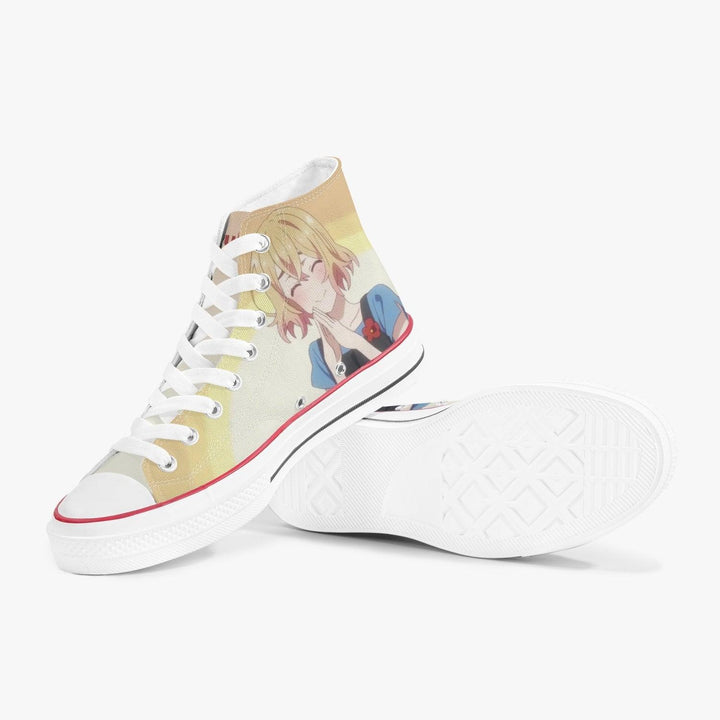 Rent A Girlfriend Mami Nanami A-Star High White Anime Shoes _ Rent A Girlfriend _ Ayuko