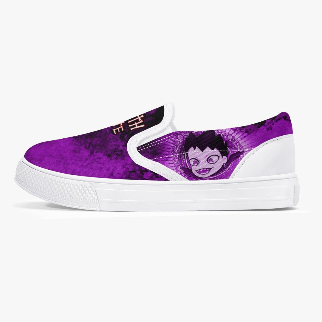 Death Note Ryuk Purple Kids Slip Ons Anime Shoes _ Death Note _ Ayuko