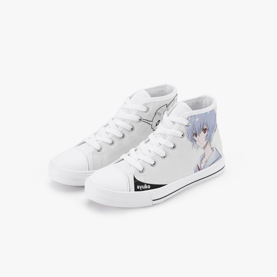 Neon Genesis Evangelion Rei Ayanami Kids A-Star High Anime Shoes _ Neon Genesis Evangelion _ Ayuko