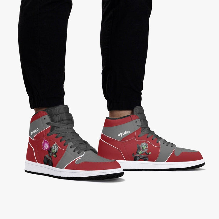 Dragon Ball Z Zamasu Red/Grey JD1 Mid Anime Shoes _ Dragon Ball Z _ Ayuko