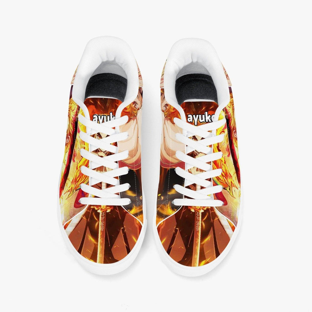 Demon Slayer Kyojuro Rengoku Skate Anime Shoes _ Demon Slayer _ Ayuko