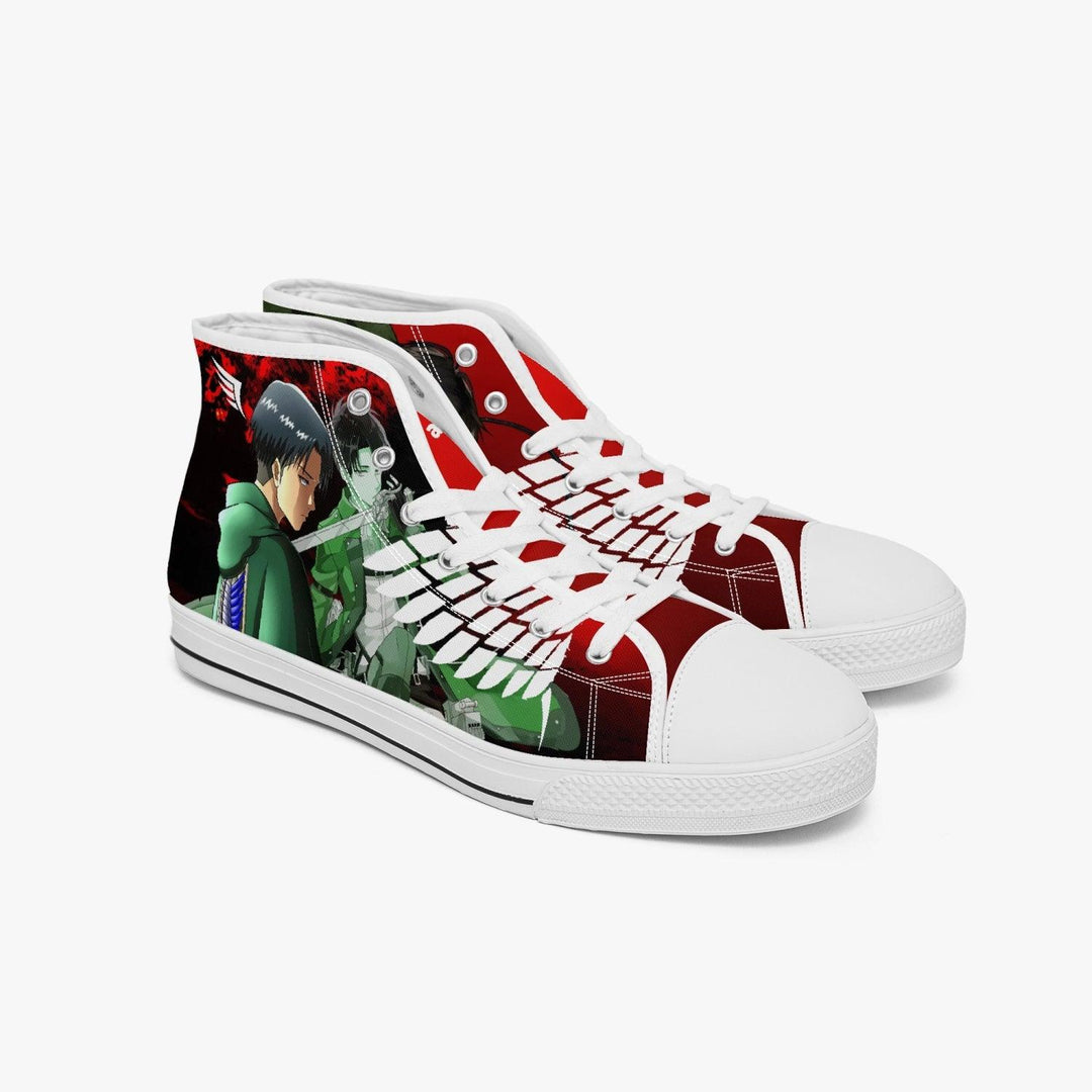 Attack On Titan Levi Ackerman A-Star Mid Anime Shoes _ Attack On Titan _ Ayuko