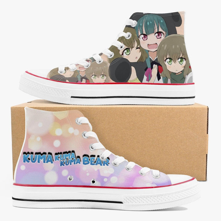 Kuma Kuma Kuma Bear Fina A-Star High White Anime Shoes _ Kuma Kuma Kuma Bear _ Ayuko