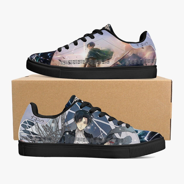 Attack On Titan Levi Ackerman Skate Anime Shoes _ Attack On Titan _ Ayuko