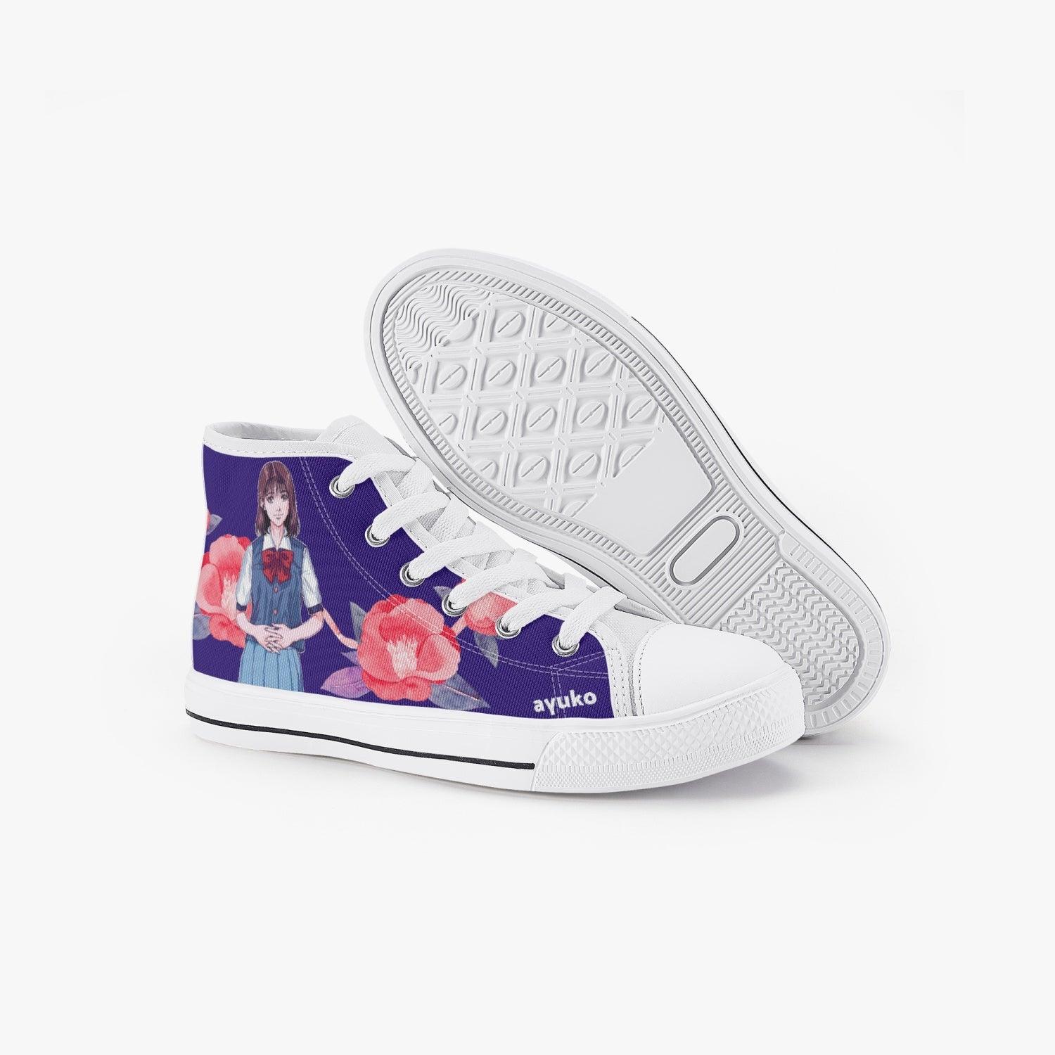 靴 haruko Slam Dunk Haruko Kids A-Star High Anime Shoes - Blue and